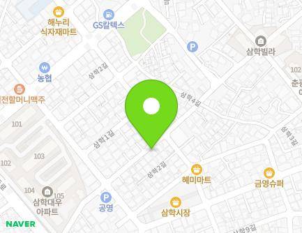 전북특별자치도 군산시 삼학안2길 22 (삼학동) 지도