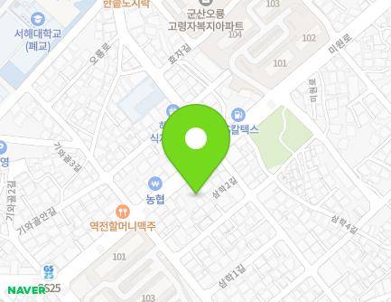 전북특별자치도 군산시 미원로 50 (삼학동, 허니정보통신) 지도