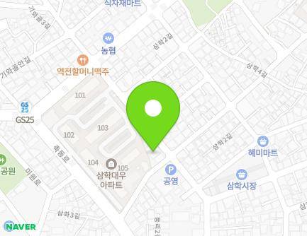 전북특별자치도 군산시 삼학안2길 11 (삼학동, 명지어린이집) 지도