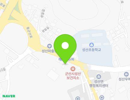 전북특별자치도 군산시 성산면 동군산로 32 (새마을금고) 지도