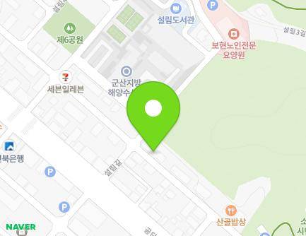 전북특별자치도 군산시 설림5길 38 (소룡동, 삼진골든빌라) 지도