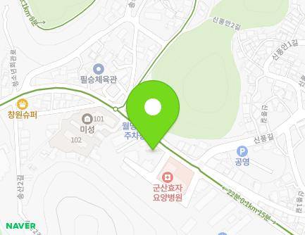 전북특별자치도 군산시 청소년회관로 49 (송풍동) 지도