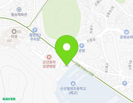 전북특별자치도 군산시 청소년회관로 39 (송풍동, 우일빌라) 지도