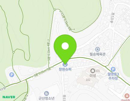 전북특별자치도 군산시 청소년회관로 71 (송풍동, 창원슈퍼) 지도