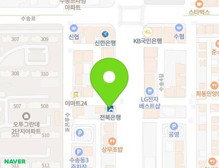 전북특별자치도 군산시 월명로 205 (수송동, 전북은행) 지도