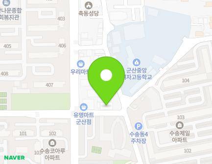 전북특별자치도 군산시 축동안2길 31 (수송동, 풍산교회) 지도