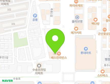 전북특별자치도 군산시 월명로 233 (수송동, 효원월드타워) 지도