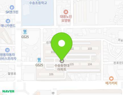 전북특별자치도 군산시 진포1길 10 (수송동, 현대아파트) 지도