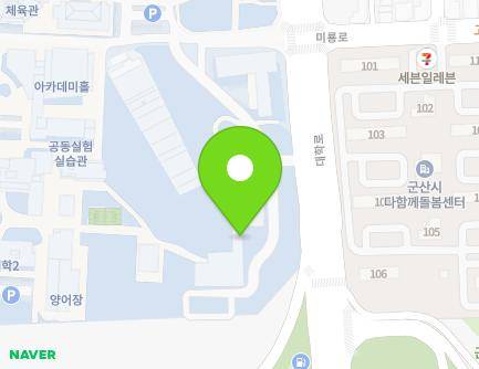 전북특별자치도 군산시 대학로 600 (신관동) 지도