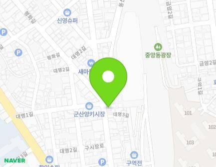 전북특별자치도 군산시 구시장로 26 (신영동, 협신상회) 지도