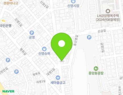 전북특별자치도 군산시 구시장로 40 (신영동, 협신천막상사) 지도
