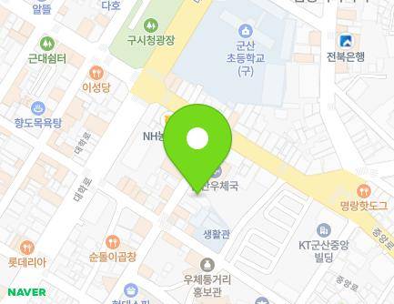 전북특별자치도 군산시 우체통거리1길 18 (신창동, 인터페이스) 지도