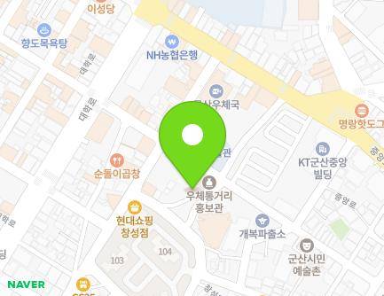 전북특별자치도 군산시 우체통거리2길 19-1 (신창동, 두둠칫) 지도