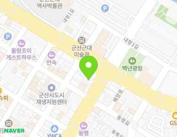 전북특별자치도 군산시 대학로 4 (영화동, 군산의원) 지도