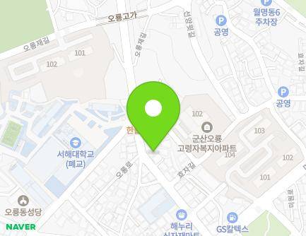 전북특별자치도 군산시 오룡로 16-1 (오룡동, 압구정헤어) 지도