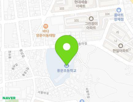 전북특별자치도 군산시 풍마길 22 (장재동, 풍문초등학교) 지도