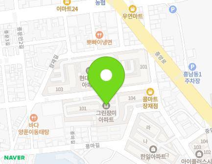 전북특별자치도 군산시 풍문2길 30 (장재동, 그린장미아파트) 지도