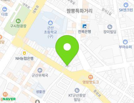 전북특별자치도 군산시 중앙로 156 (중앙로1가, 파리바게뜨) 지도