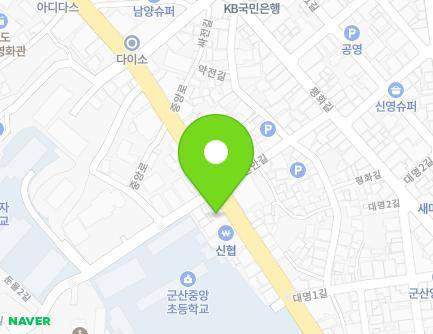 전북특별자치도 군산시 중앙로 105 (중앙로2가, 화신한의원) 지도