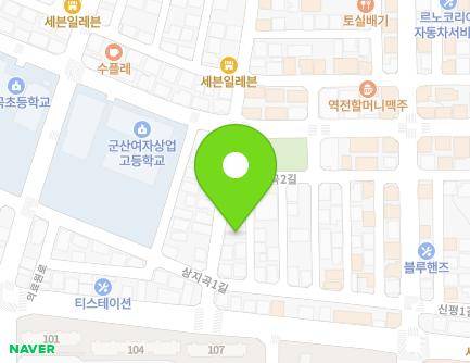 전북특별자치도 군산시 상지곡안3길 10 (지곡동, 금강교회) 지도