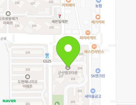 전북특별자치도 군산시 계산로 90 (지곡동, 지곡동엠코타운) 지도