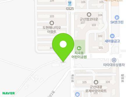 전북특별자치도 군산시 계산2길 10-7 (지곡동) 지도