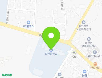 전북특별자치도 군산시 회현면 대위로 426 (회현중학교) 지도