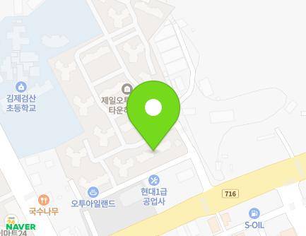 전북특별자치도 김제시 승암길 23-1 (검산동, 제일오투그란데타운하우스) 지도