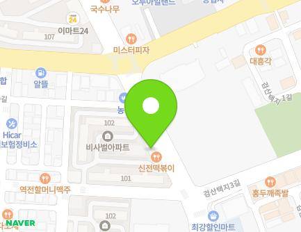 전북특별자치도 김제시 도작로 89 (신풍동, 비사벌아파트) 지도