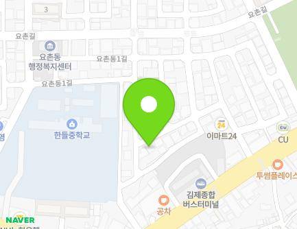 전북특별자치도 김제시 요촌동1길 43-27 (요촌동, 즐거운빌) 지도