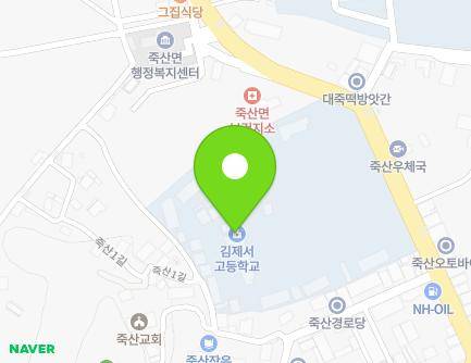 전북특별자치도 김제시 죽산면 해학로 17 (김제서고등학교) 지도