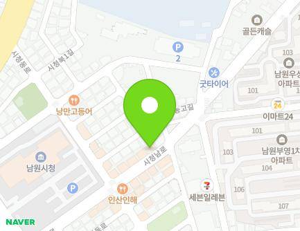 전북특별자치도 남원시 시청남로 25 (도통동, 희혜헤어샵) 지도