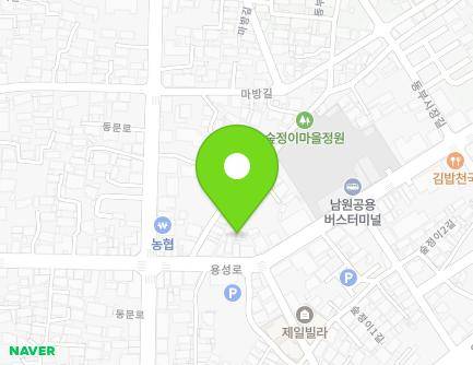 전북특별자치도 남원시 용성로 93 (동충동, 태평양미용실) 지도