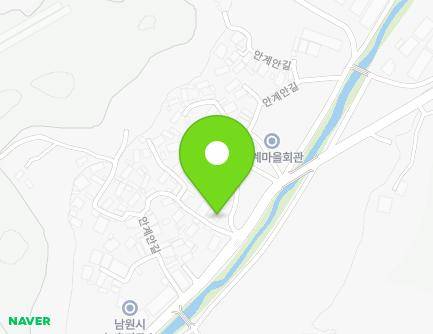 전북특별자치도 남원시 송동면 안계안길 19 (안계새마을회관) 지도