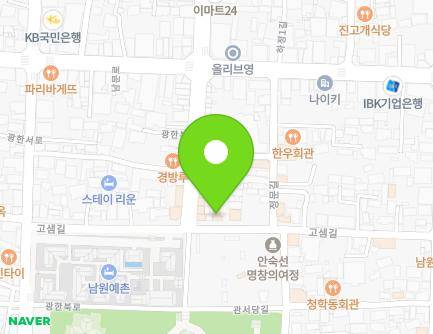전북특별자치도 남원시 고샘길 69 (쌍교동) 지도