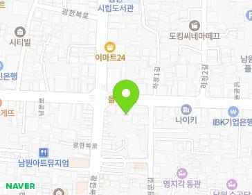전북특별자치도 남원시 남문로 448 (쌍교동, 고려통증의학과,노래방,롯데리아) 지도