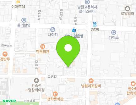 전북특별자치도 남원시 고샘길 101 (쌍교동) 지도
