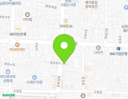 전북특별자치도 남원시 광한북로 34 (쌍교동) 지도
