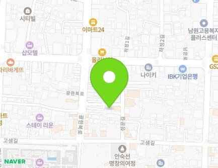 전북특별자치도 남원시 광한북로 30-14 (쌍교동) 지도