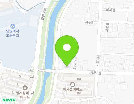 전북특별자치도 남원시 서문1길 88 (왕정동, 버지니아치킨호프) 지도