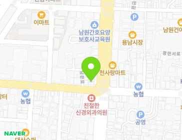 전북특별자치도 남원시 남문로 409 (왕정동, 선수학전문학원,꽃화원,sk텔레콤) 지도