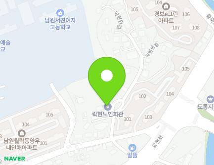 전북특별자치도 남원시 낙현안길 13 (월락동, 락현노인회관) 지도