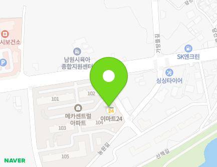 전북특별자치도 남원시 요천로 1306-8 (조산동, 센트럴마트상가) 지도