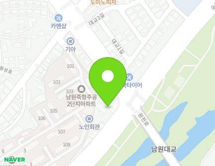 전북특별자치도 남원시 시청로 3 (죽항동, 남원미래연합의원) 지도