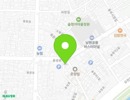 전북특별자치도 남원시 용성로 96-3 (죽항동, 동충파출소) 지도