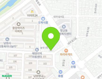 전북특별자치도 남원시 붕맛1길 33 (향교동, 헤어스토리) 지도