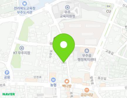 전북특별자치도 무주군 무주읍 단천로5길 7 (주계현교회) 지도