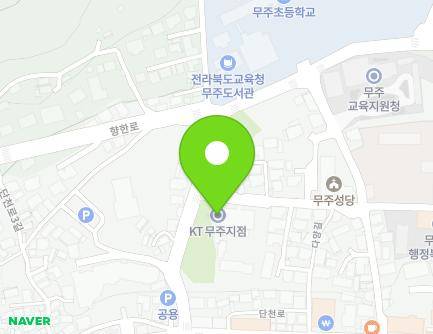 전북특별자치도 무주군 무주읍 다양길 6 (한국통신) 지도