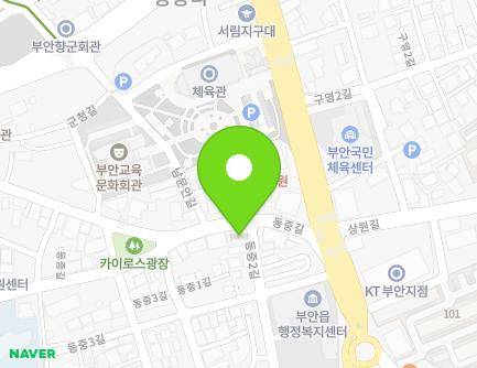전북특별자치도 부안군 부안읍 동중길 30-1 (형제페인트) 지도