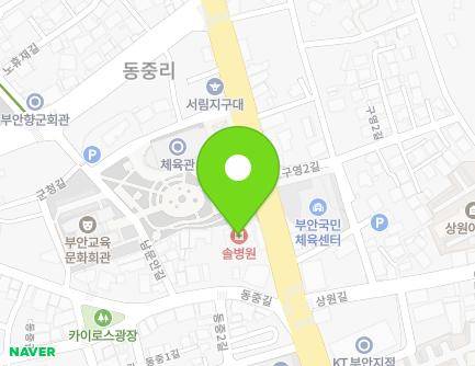 전북특별자치도 부안군 부안읍 석정로 170 (솔병원) 지도